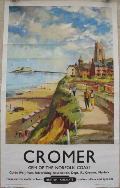 Original Railway Poster Cromer Gem of the Norfolk Coast Edward Wesson