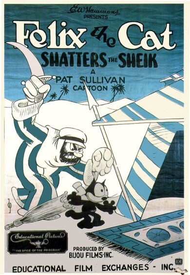 felix-the-cat-shatters-the-sheik-1925-movie-poster