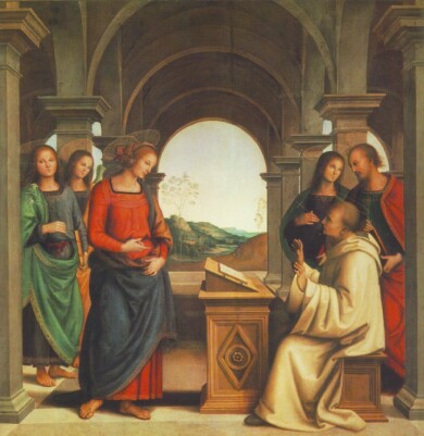 Perugino_Pietro_The_Vision_of_St._Bernard_1493