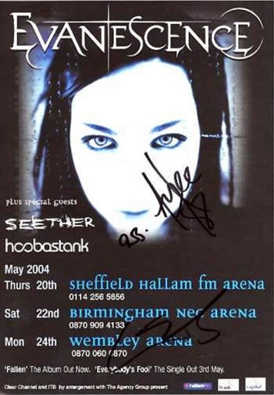 EVANESCENCE-Autograph