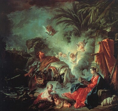 francois-boucher-The-Rest-on-the-Flight-into-Egypt