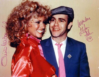 OLIVIA-NEWTON-JOHN-AND-ELTON-JOHN-Autograph