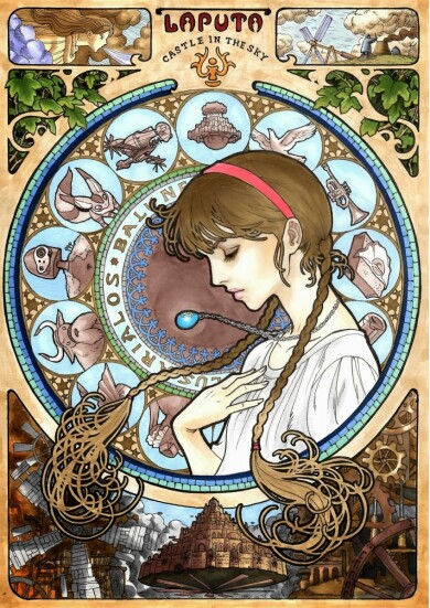 art_nouveau_Laputa-Castle-In-The-Sky-by-Marlboro