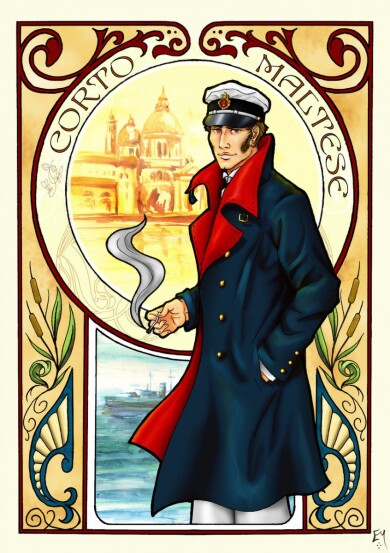 Art_Nouveau_Maltese_by_Miyu_Himura