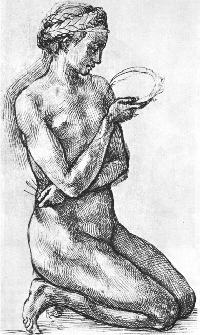 Michelangelo_Nude_Woman_on_her_Knees