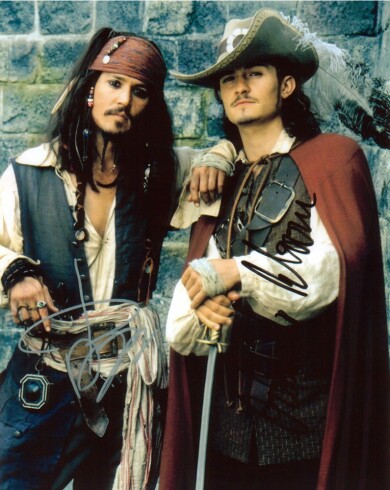 ORLANDOBLOOMandJOHNNYDEPP8X10-Autograph