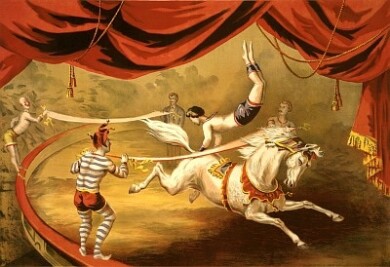Vintage_Circus_Posters_Circus_Acrobats_performing_on_horseback