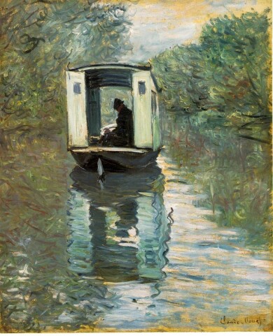 MONET-Claude-1876-Le-bateau-atelier