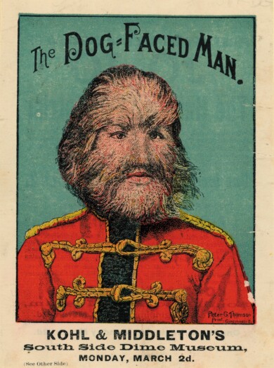 Victorian-Freak-Show-Posters-Kohl-^-Middletons-The-Dog-Faced-Man