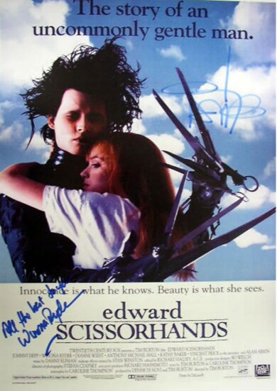 Edward-Scissorhands-cast-Autograph