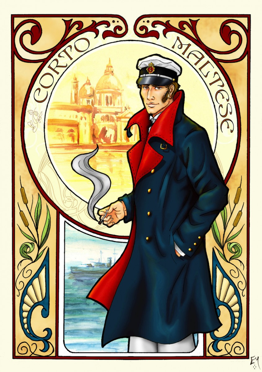 Art_Nouveau_Maltese_by_Miyu_Himura