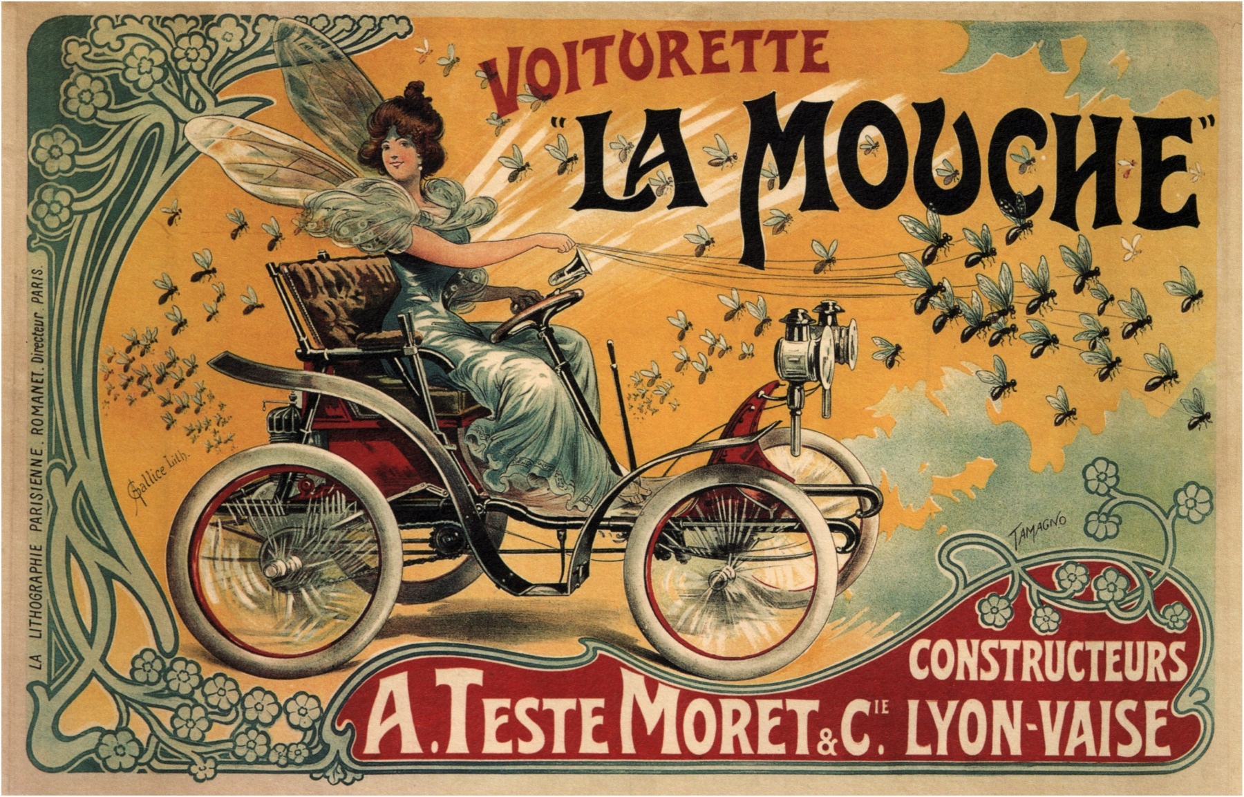art_nouveau_51Voiturette-La-Mouche-Francisco-Tamagno-1900