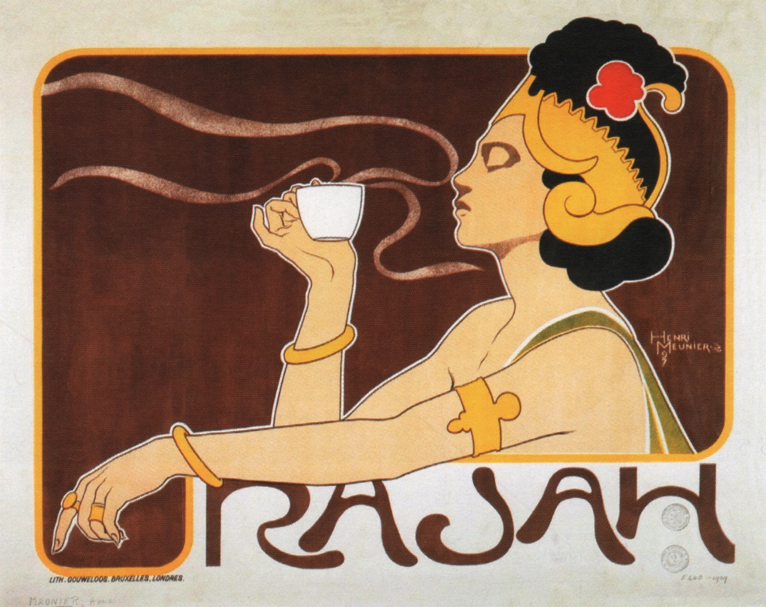 art_nouveau_Rajah-Coffee-Belgian-Art-Nouveau-Vintage-Advertising-Poster-Henri-Meunier-1898