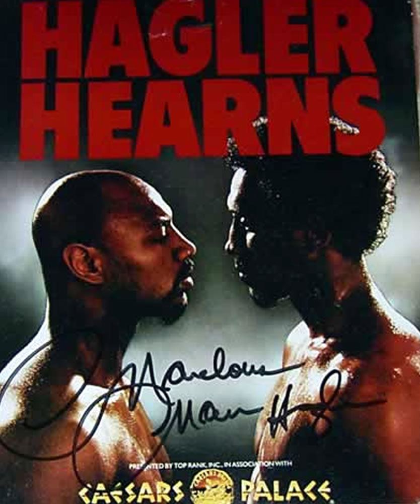 BOXING-MARVIN-HAGLER-Autograph