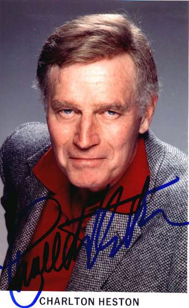 CHARLTON-HESTON-V5-Autograph