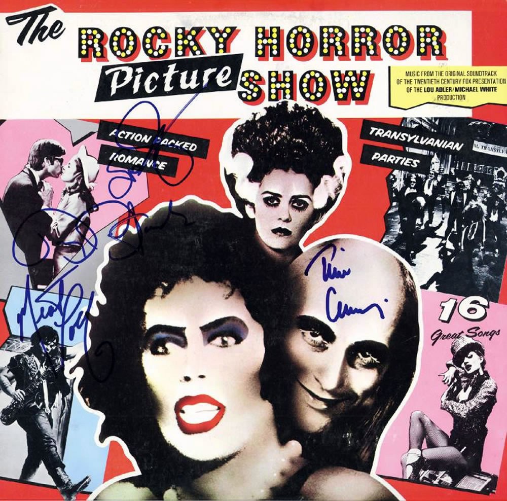 THE-ROCKY-HORROR-PICTURE-SHOW-CAST-TIM-CURRY-AND-SUSAN-SARAN-Autograph