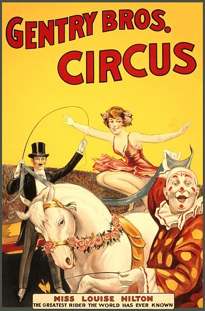 Vintage_Circus_Posters_Gentry_Bros._circus_Miss_Louise_Hilton_the_greatest_rider_t