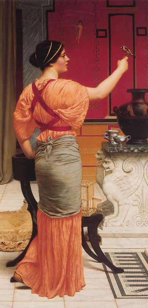 Godward_Lesbia_with_her_Sparrow