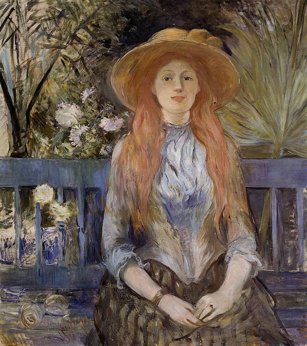 On-a-Bench-by-Berthe-Morisot-1889
