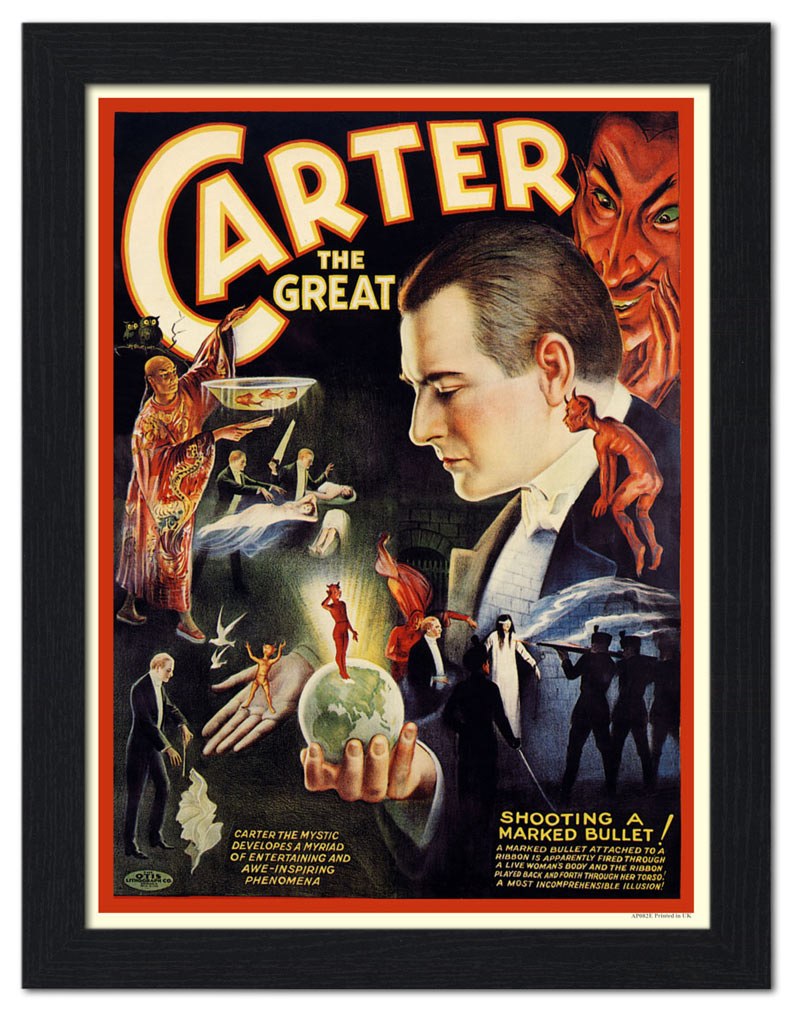 AP-FRAME-082E-carter-the-great-vintage-magic-poster